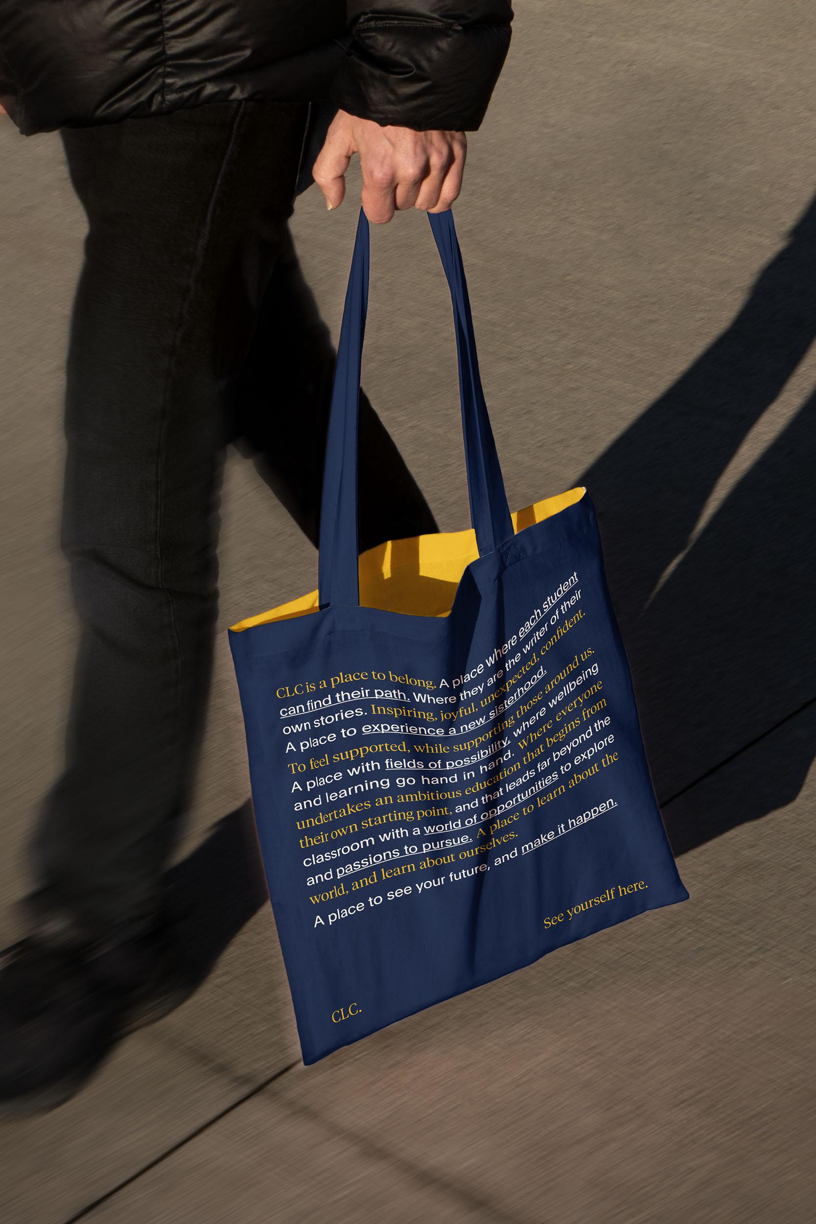 Branded tote bags