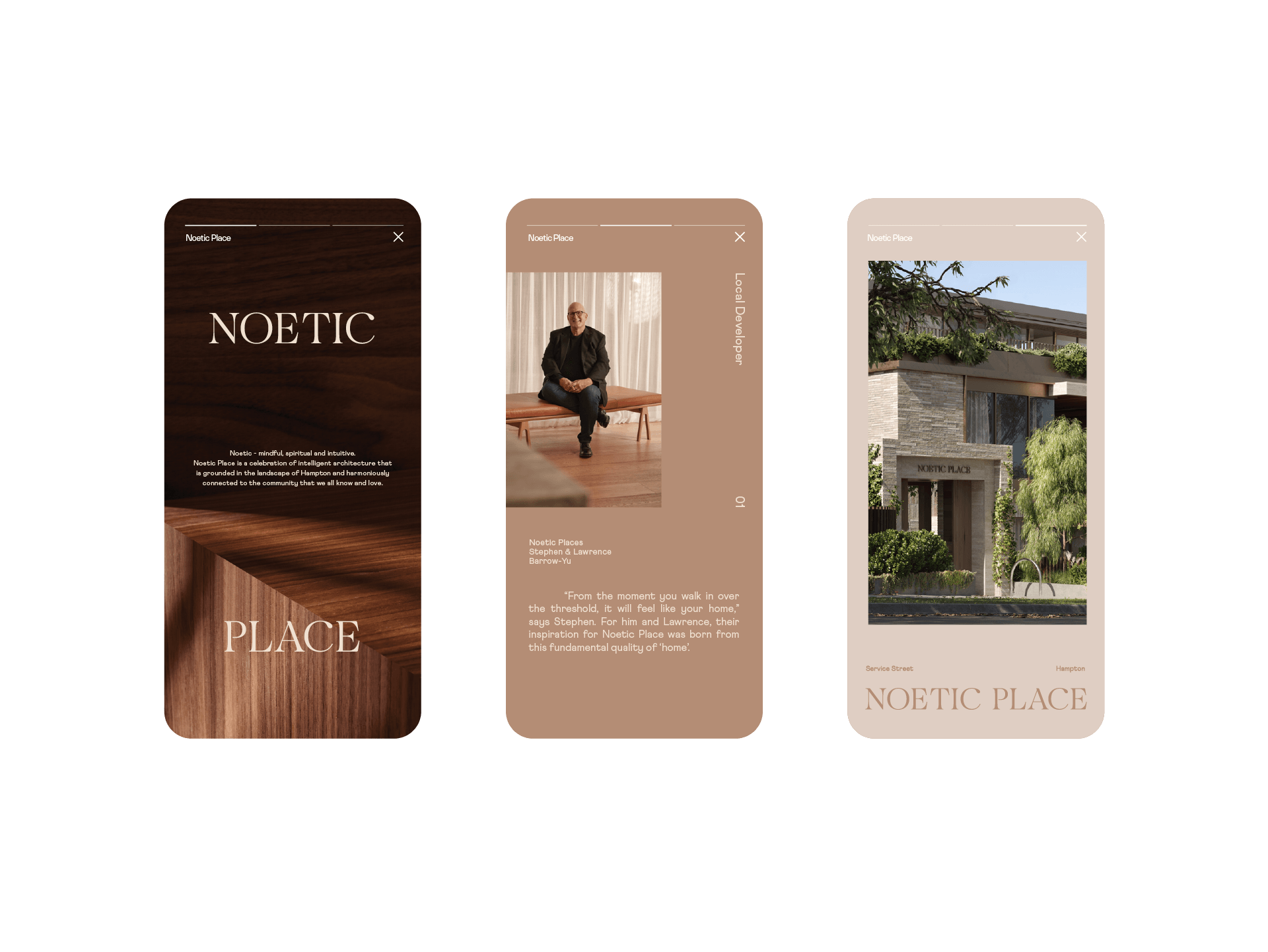 Noetic Place property branding by Seesaw Studio