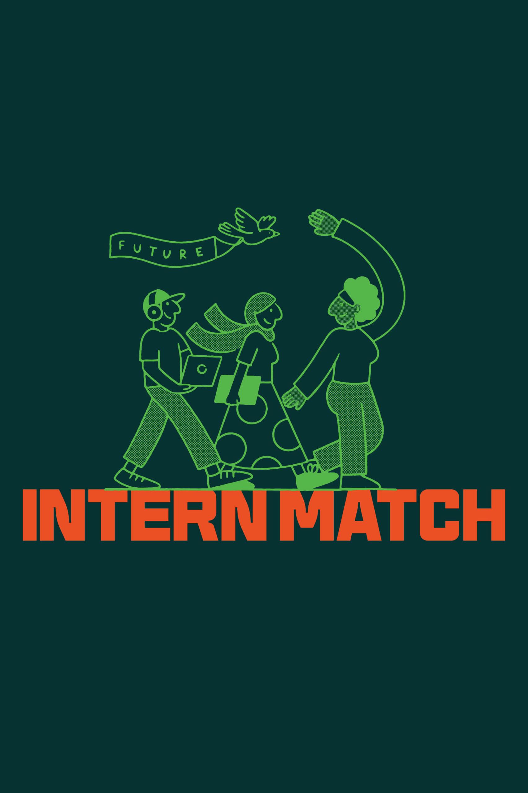 Intern Match branding by Seesaw Studio