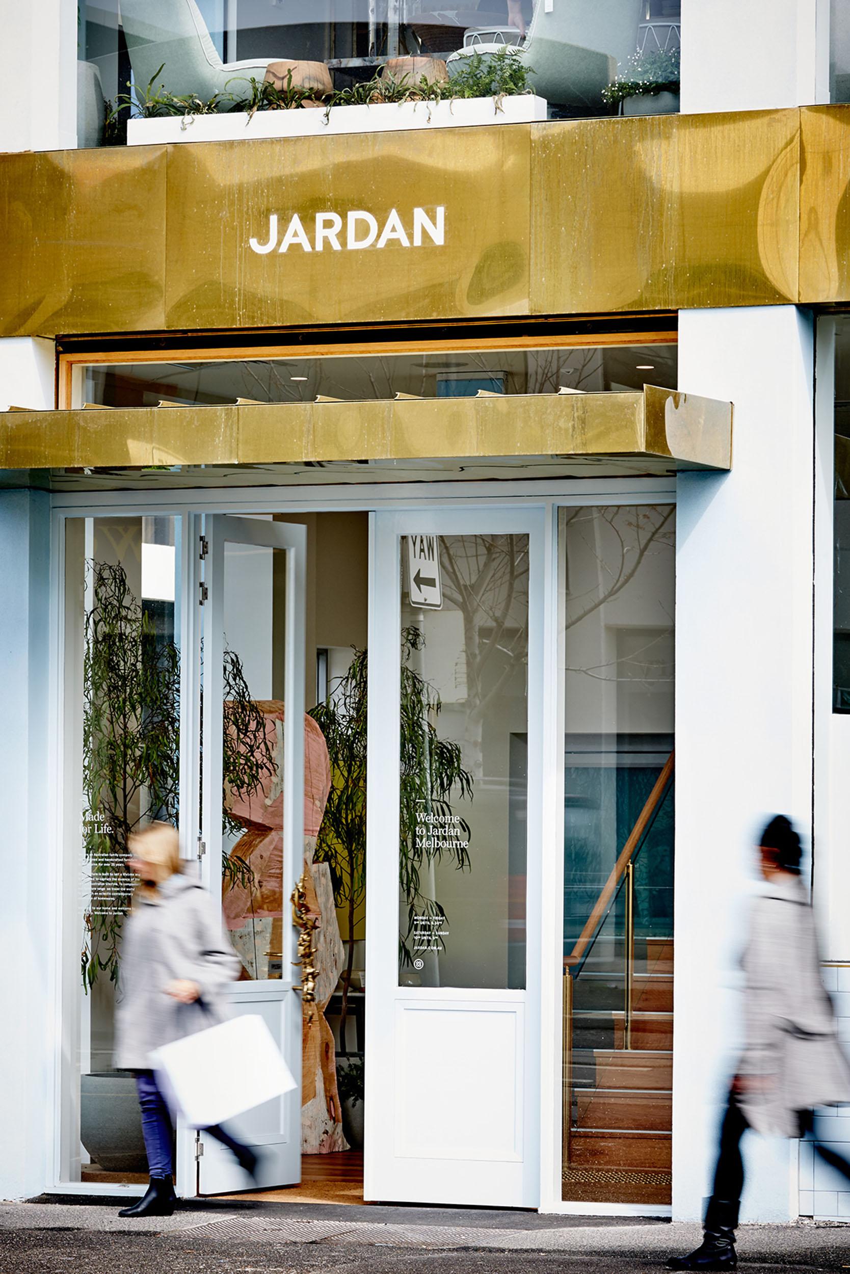 Jardan signage by Seesaw Studio