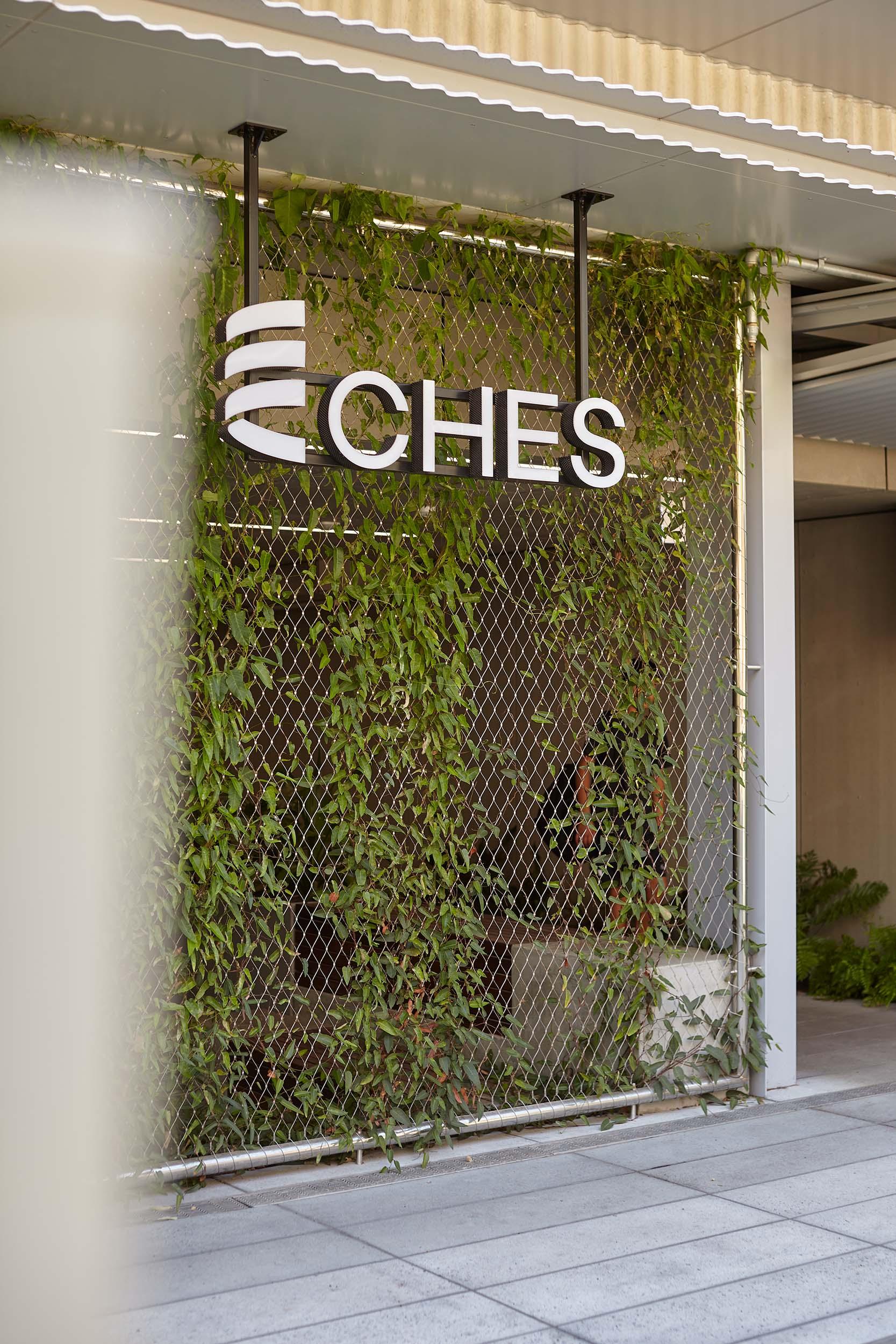 CHES signage by Seesaw Studio