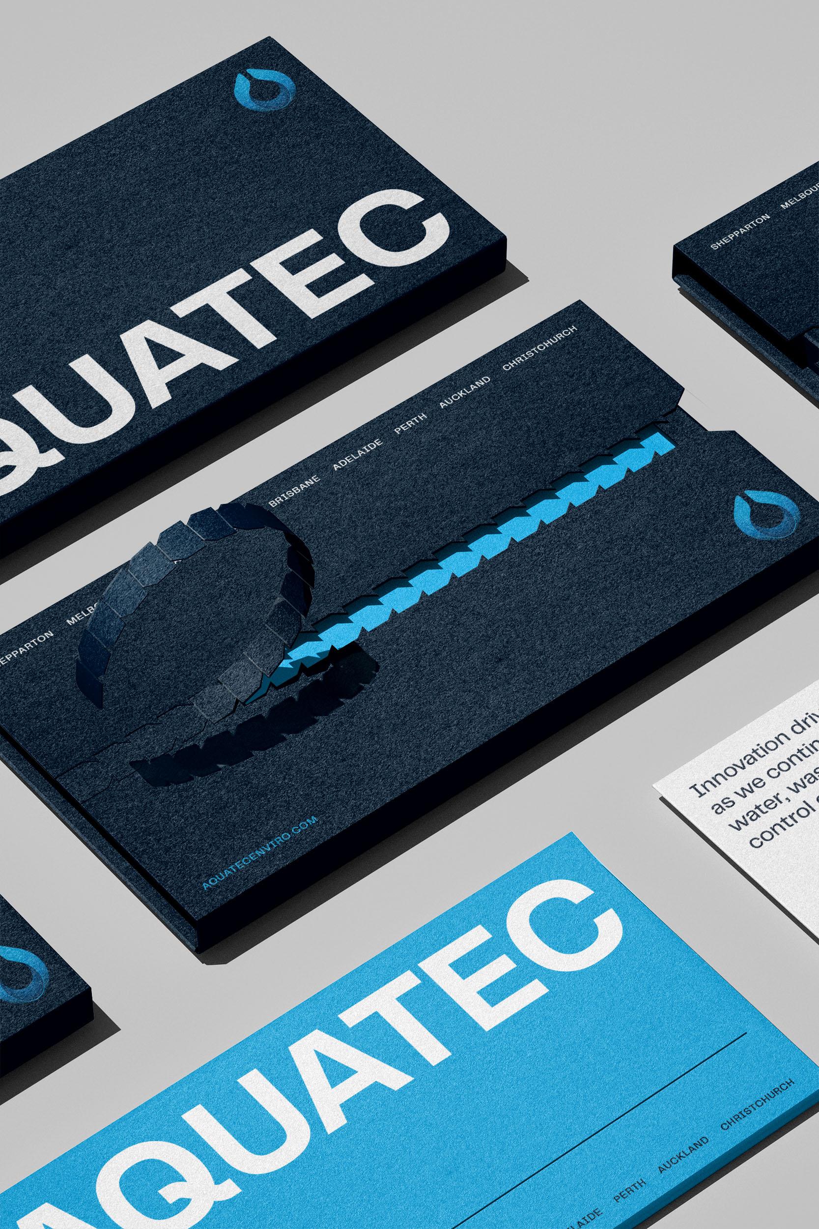 Aquatec stationery by Seesaw Studio