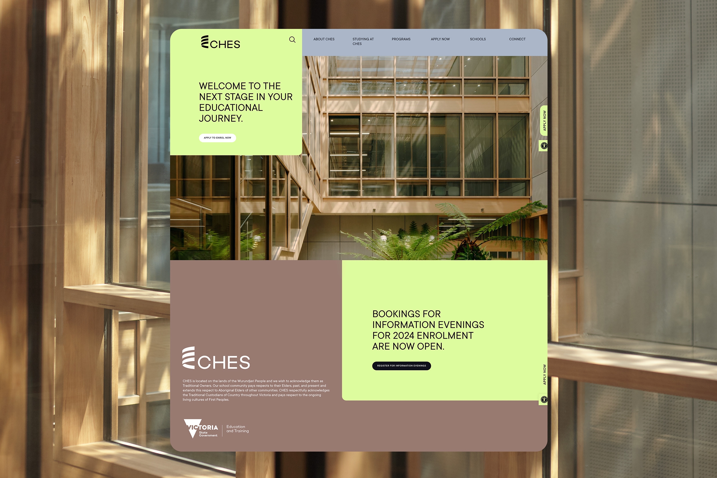 CHES website design by Seesaw Studio