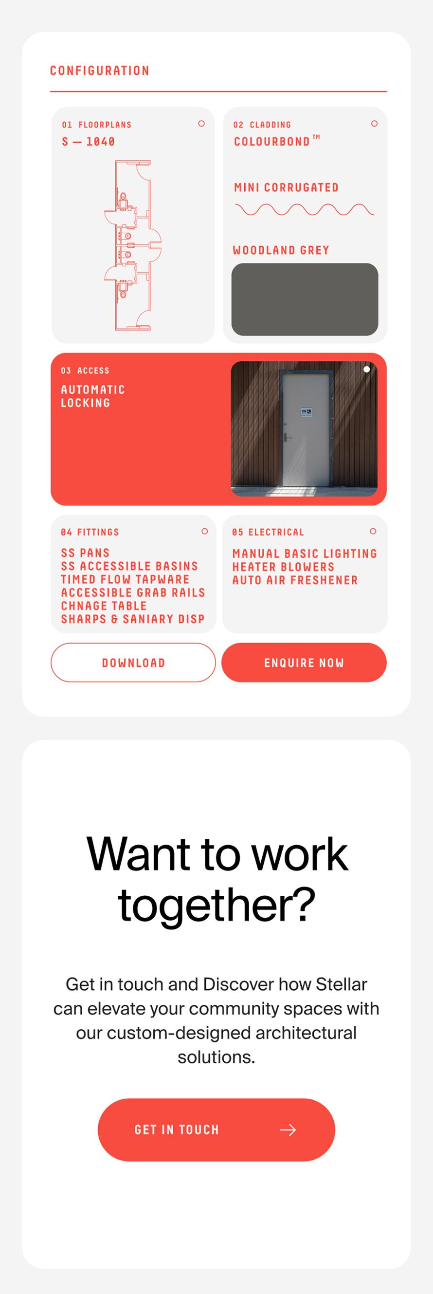 Stellar website mobile view
