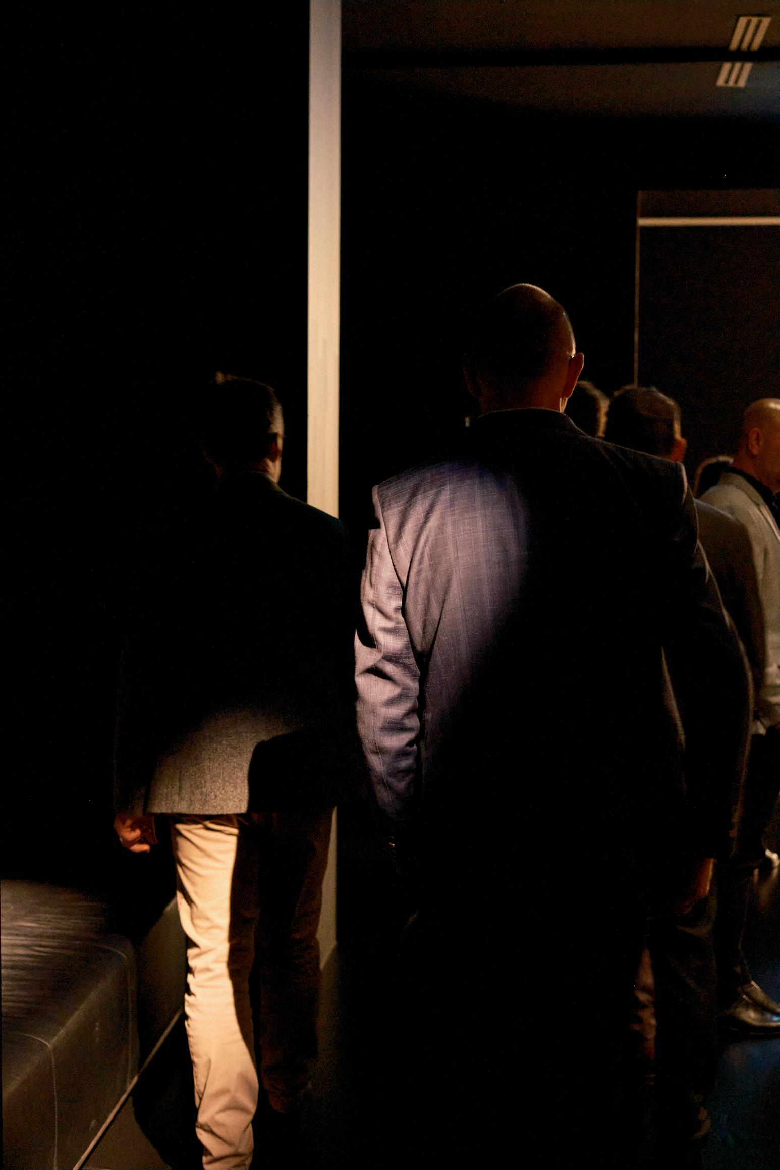 People viewing NGV's Pharaoh exhibition