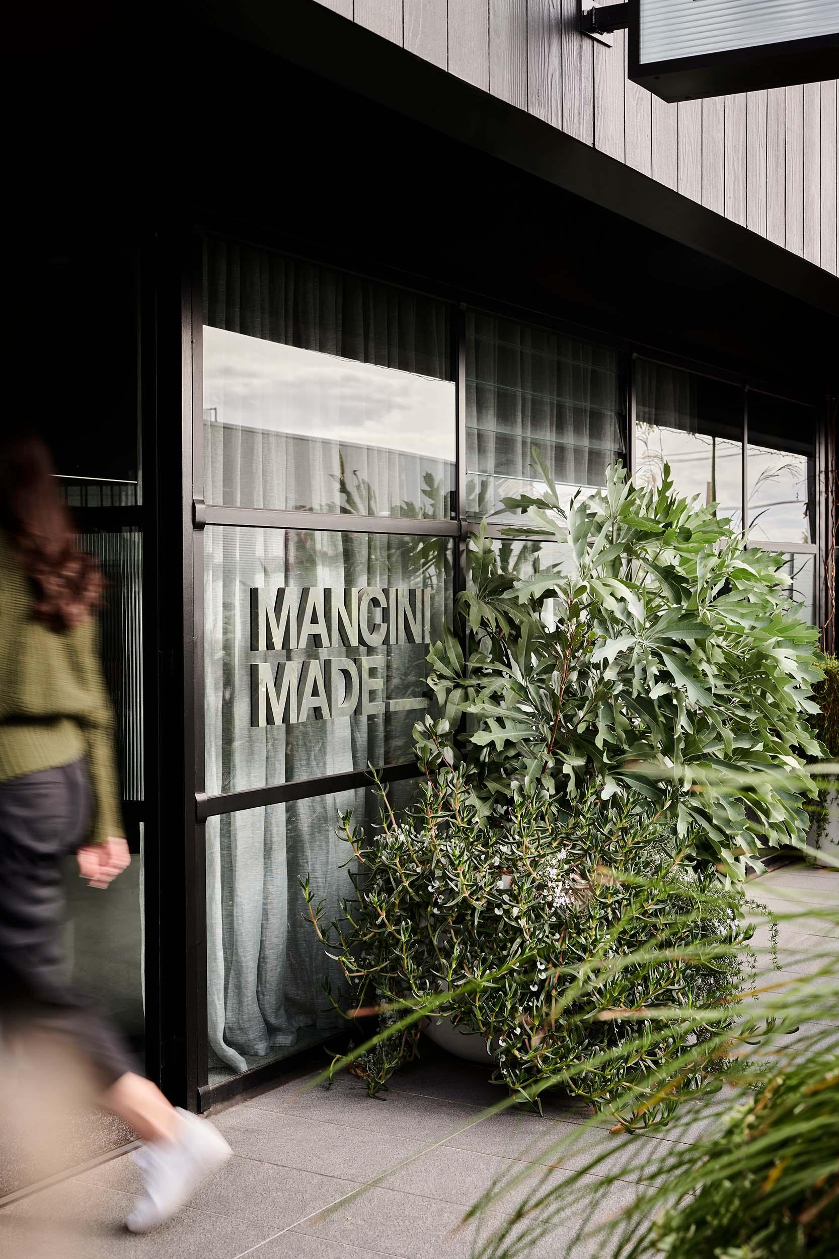 Mancini Made signage and wayfinding
