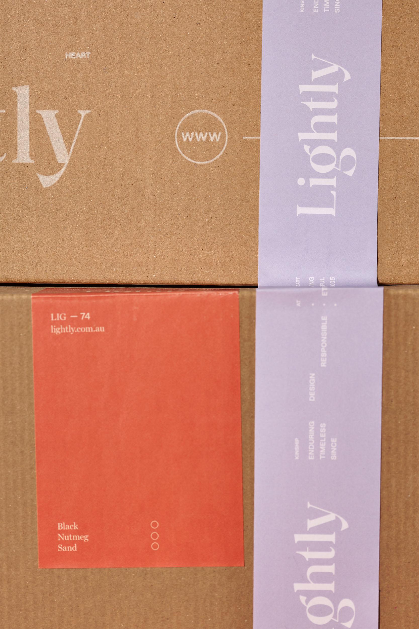 Lightly packaging design by Seesaw Studio