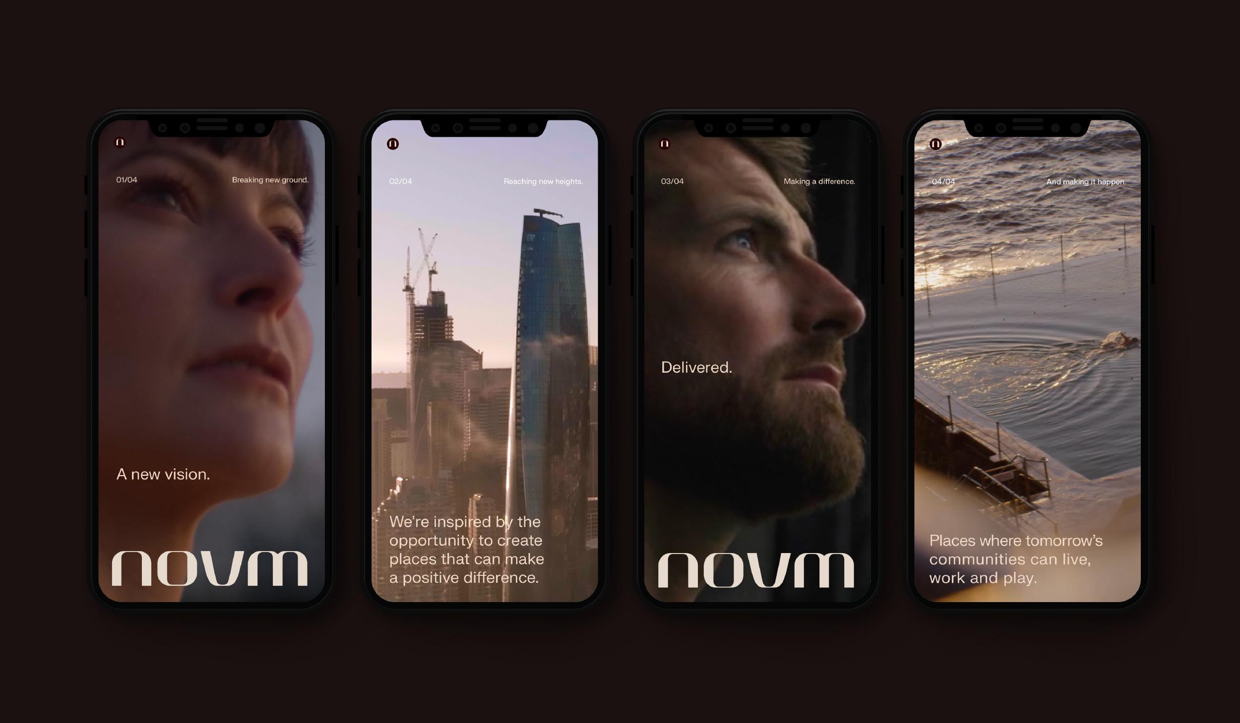 Novm digital design and branding by Seesaw Studio