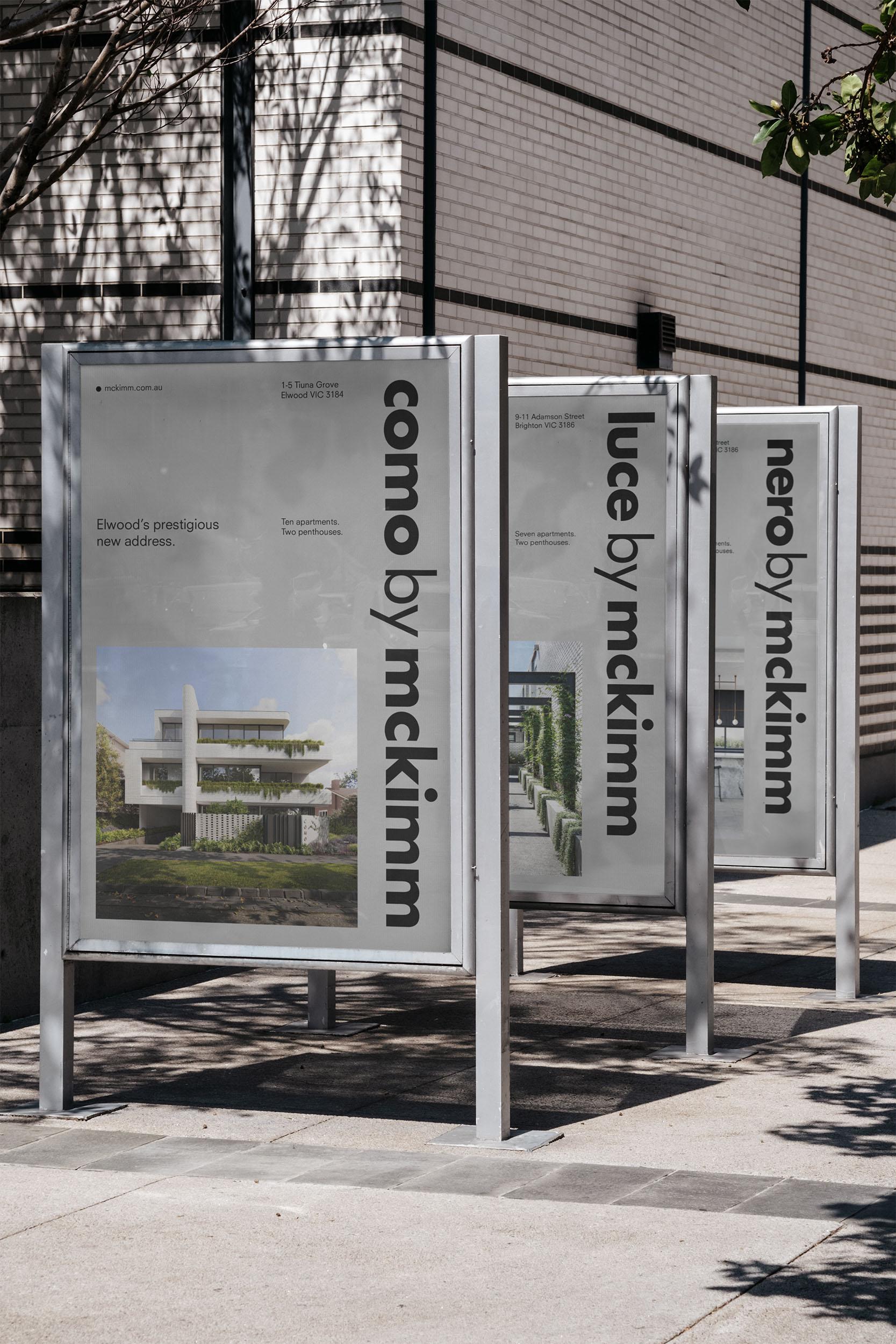 Mckimm property signage by Seesaw Studio