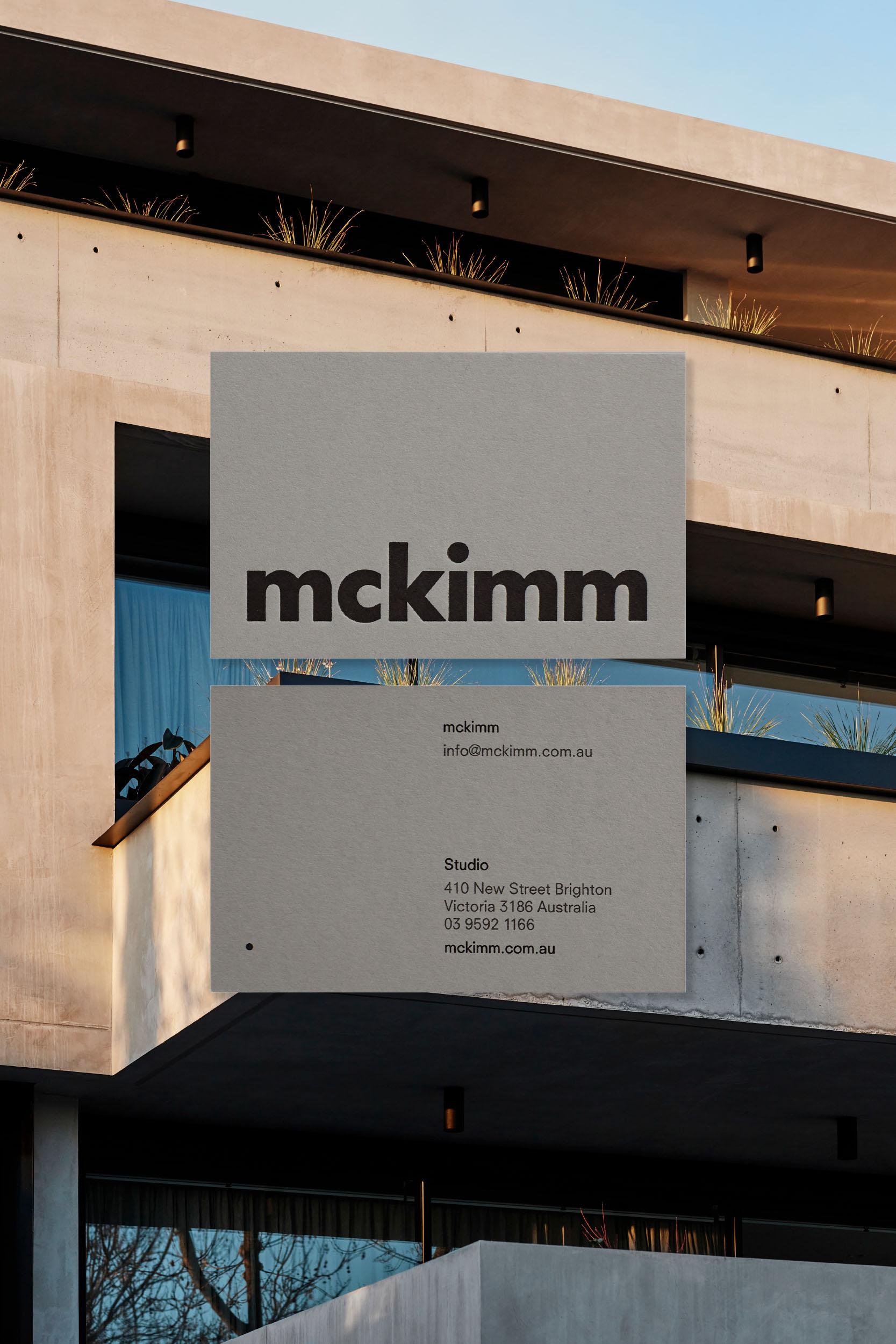 Mckimm business cards by Seesaw Studio