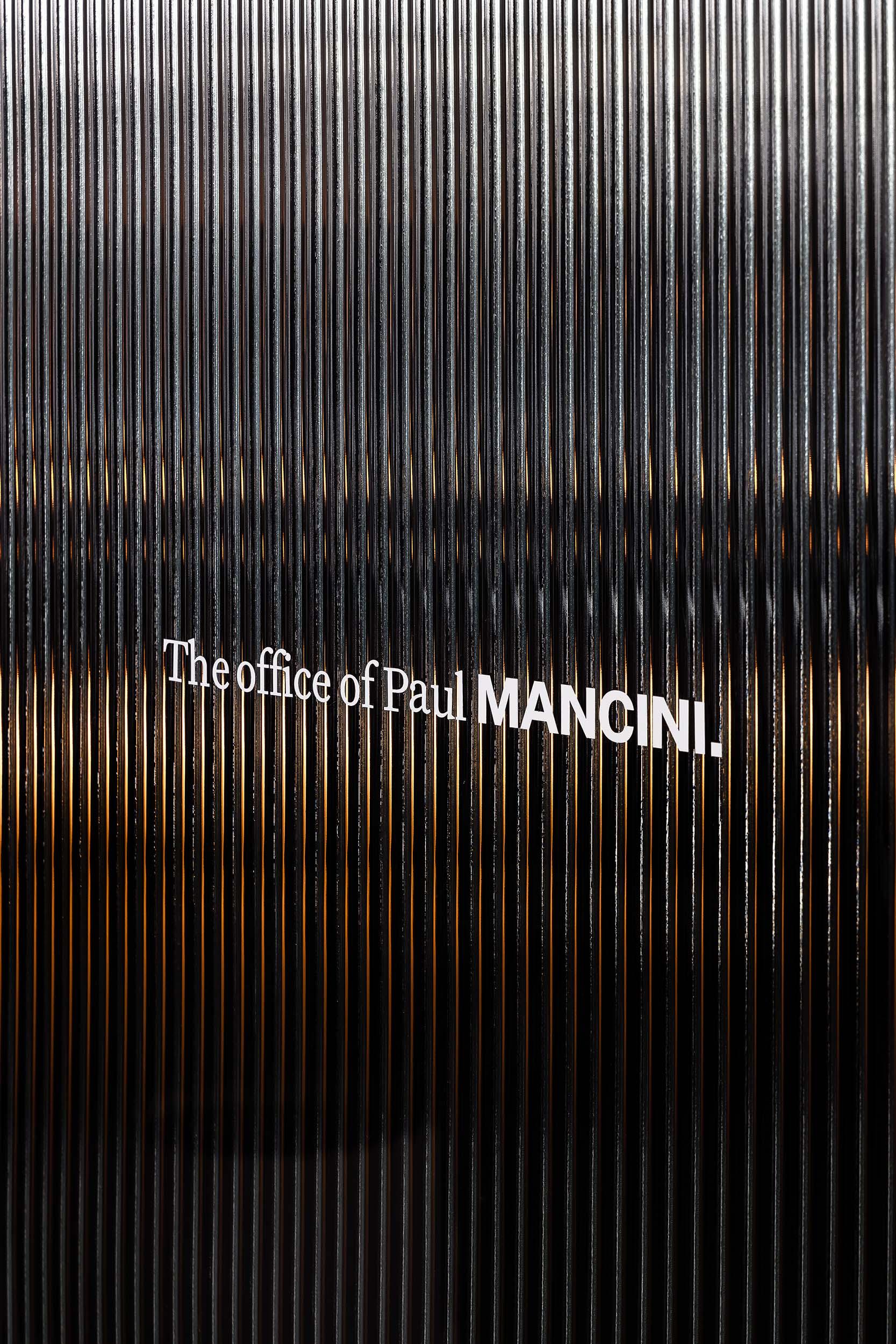 Mancini Made signage by Seesaw Studio