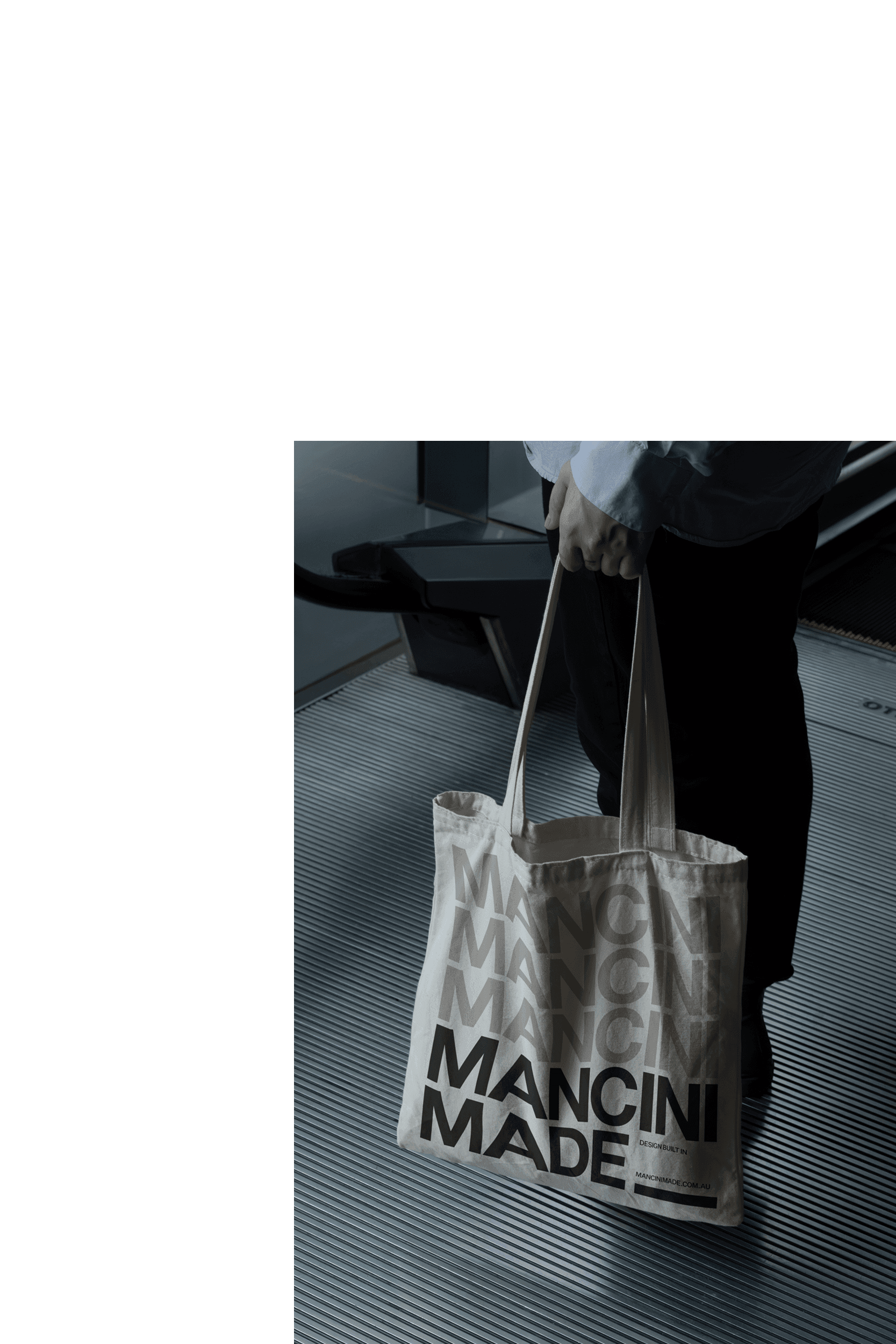 Mancini Made tote bags by Seesaw Studio