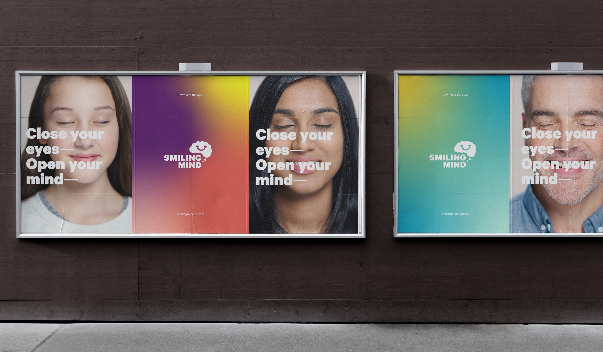 Smiling Mind branding and digital by Seesaw Studio